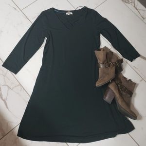 Cupio hunter green knee length dress